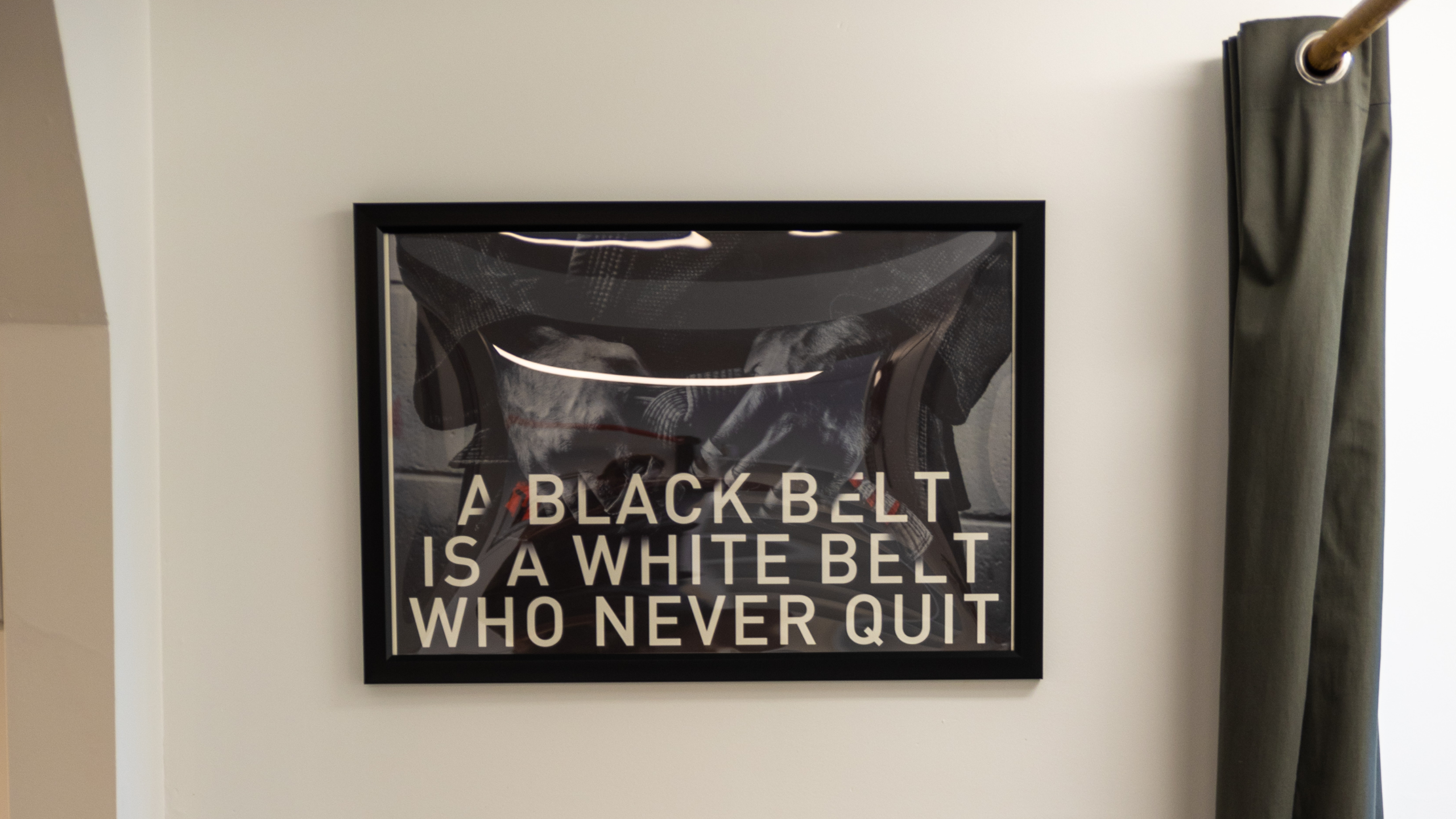 A black belt never quits - Budo Jiu-Jitsu